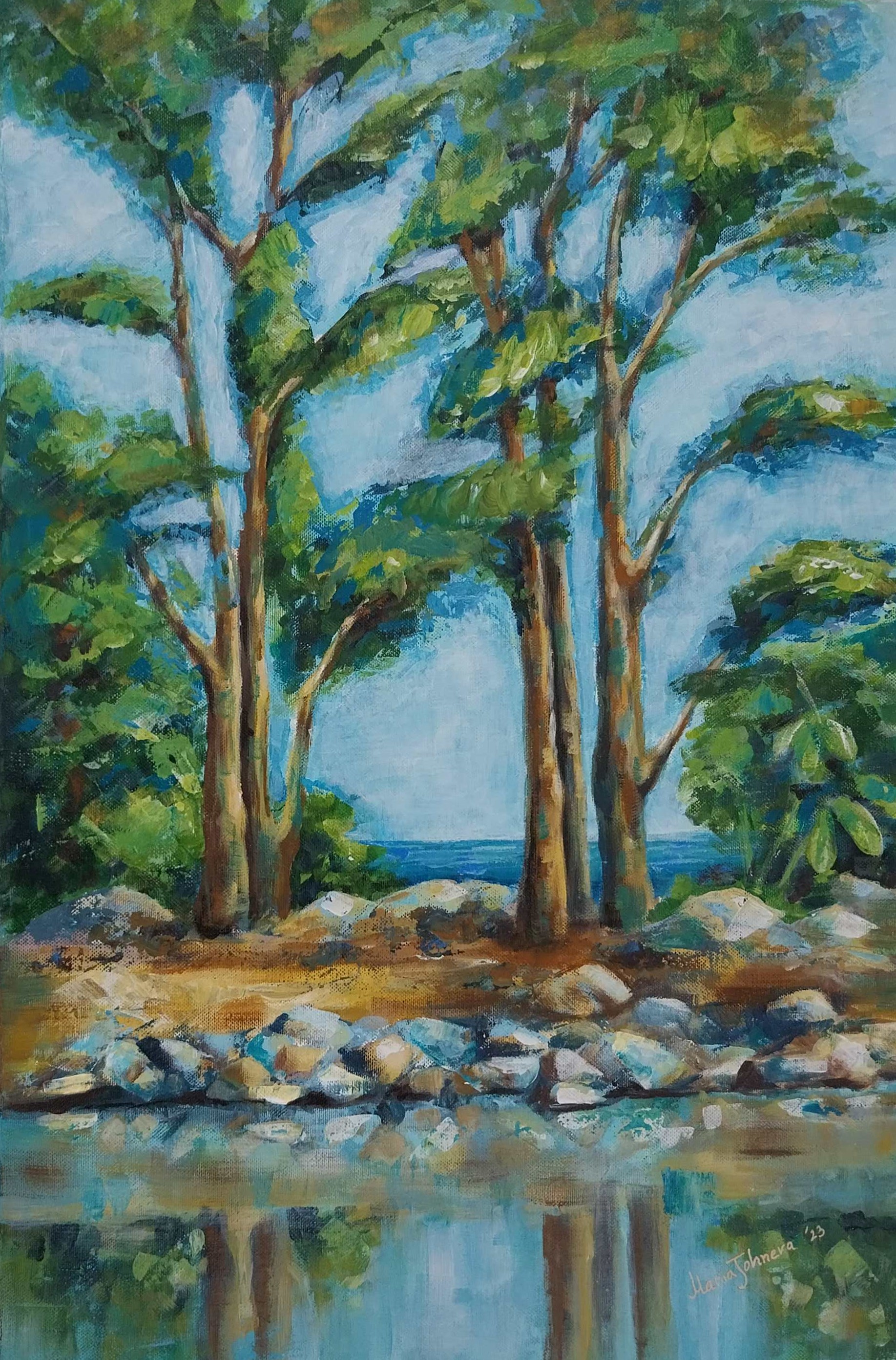 При водите